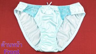 Cyan Blue Nylon Panties Women’s Underwear Panty Bikini Sexy With Lace & Ribbon Japanese Style S...