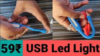 USB Led light review | HINDI | Portable Flexible USB LED Light | Usb led light for laptop