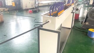 Vacuum forming plastic flexible corrugated pipe machine