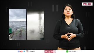 FACT CHECK: Viral Videos Show Marina Beach Flood & Bike Fall Due to Cyclone Mandous in Chennai?