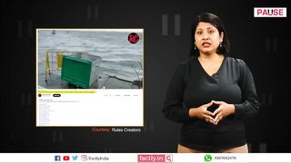 FACT CHECK: Viral Videos Show Marina Beach Flood & Bike Fall Due to Cyclone Mandous in Chennai?