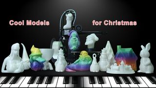 Cool Models to 3D Print for Merry Christmas from TRONXY CRUX 1 3D Printer