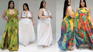 Plussize ????????Hot Models Life Style #Curvymodels Maxi dress designs #plussizemodels