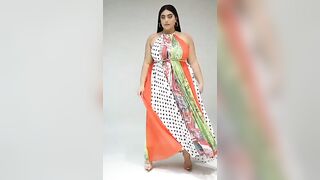 Plussize ????????Hot Models Life Style #Curvymodels Maxi dress designs #plussizemodels