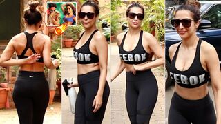 కెవ్వు కేక పోరి???? Malaika Arora Latest STUNNING Looks At Diva Yoga Bandra | Pawan Kalyan | FilmyLooks