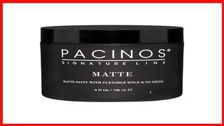 Pacinos Matte Hair Paste - Flexible Hold, No Shine, Sculpting & Styling Wax, Long Lasting