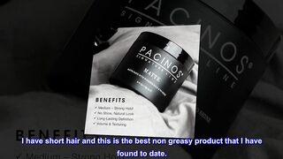 Pacinos Matte Hair Paste - Flexible Hold, No Shine, Sculpting & Styling Wax, Long Lasting