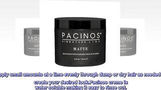 Pacinos Matte Hair Paste - Flexible Hold, No Shine, Sculpting & Styling Wax, Long Lasting