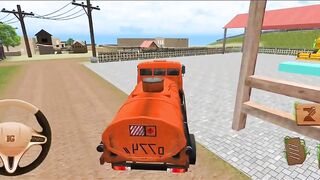 diesal tanker truck driving games gameplay | diesel tenker driving in villege farmer