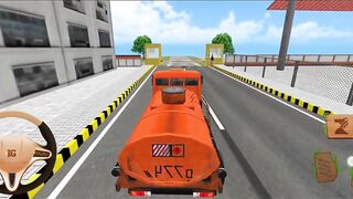 diesal tanker truck driving games gameplay | diesel tenker driving in villege farmer