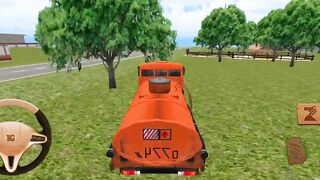 diesal tanker truck driving games gameplay | diesel tenker driving in villege farmer