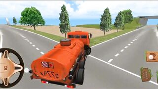 diesal tanker truck driving games gameplay | diesel tenker driving in villege farmer