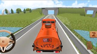 diesal tanker truck driving games gameplay | diesel tenker driving in villege farmer