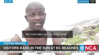 Visitors bask in the sun at Eastern Cape beaches