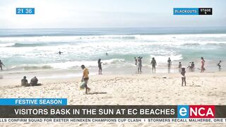 Visitors bask in the sun at Eastern Cape beaches