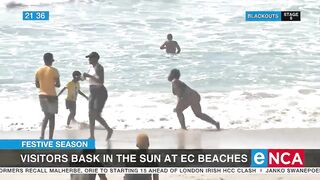 Visitors bask in the sun at Eastern Cape beaches