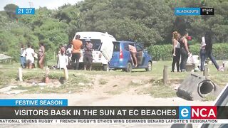 Visitors bask in the sun at Eastern Cape beaches