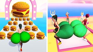 Satisfying Mobile Games - Twerk Race 3D in All Levels Mobile Game iOS, Android Walkthrough Gameplay