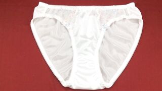 White Nylon Panties Women’s Underwear Panty Bikini Sexy With Lace Pink & Light Blue Japanese St...