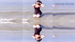 Poonam Dubey Beach Bikini Baby Super Hot 4K