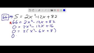 The formula S=2 x^2-12 x+82 models spending by international travelers to the United States, S, i…