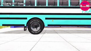 Trucks Cars vs Massive Speed Bumps Beamng RST Games#411