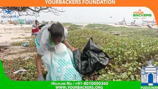 PY - 19th Dec 2022 Remove plastics from the seashore - Beach Cleanup drive by Yourbackers Puducherry