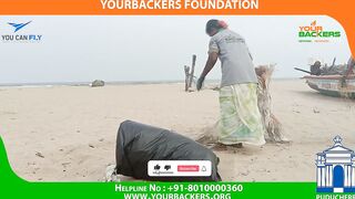 PY - 19th Dec 2022 Remove plastics from the seashore - Beach Cleanup drive by Yourbackers Puducherry