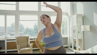 Woman Doing Stretching at HOME