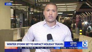Winter storms, major crowds set to impact holiday travel