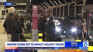 Winter storms, major crowds set to impact holiday travel