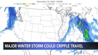 'Life-threatening cold': Major winter storm could cripple Christmas travel