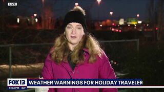 Travel headaches for the holiday season with recent winter storms | FOX 13 Seattle