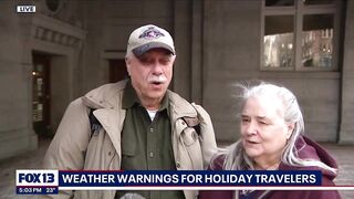 Travel headaches for the holiday season with recent winter storms | FOX 13 Seattle