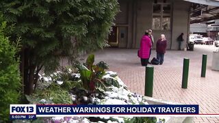 Travel headaches for the holiday season with recent winter storms | FOX 13 Seattle