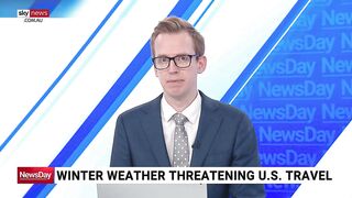 Winter weather threatening US travel