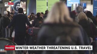 Winter weather threatening US travel