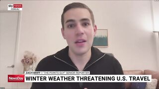 Winter weather threatening US travel