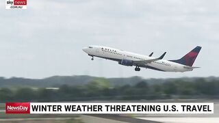 Winter weather threatening US travel