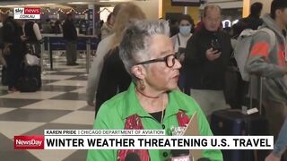 Winter weather threatening US travel