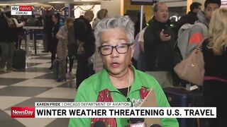 Winter weather threatening US travel