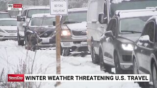 Winter weather threatening US travel