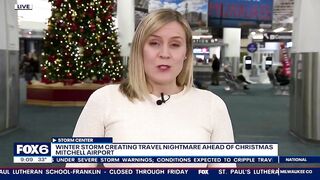 Wisconsin winter storm compounds Christmas travel stress | FOX6 News Milwaukee