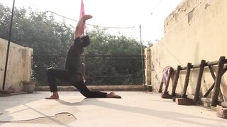 Anjaneyasana -How To Do Low & High Lunge Pose |Yoga With Rahul|