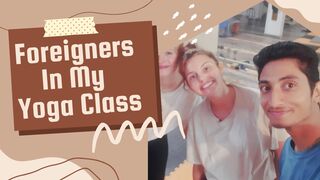 Foreigners In My Yoga Class | Stretching | Strengthen | Forward Bending #yoga #viral #yogapractice