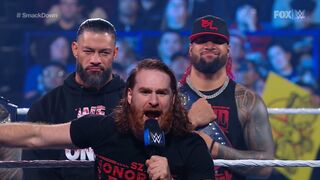 Sami Zayn Challenge Kevin Owens & John Cena WWE Smackdown Highlights 23 December 2022 HD