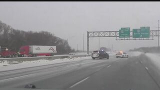 Indiana State Police discouraging travel on I-94 due to hazmat situation, crashes