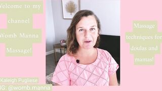 Massage therapy techniques and stretching for pregnancy, labor and birth for doulas and mamas!