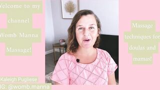 Massage therapy techniques and stretching for pregnancy, labor and birth for doulas and mamas!