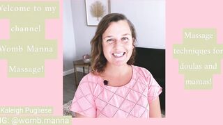 Massage therapy techniques and stretching for pregnancy, labor and birth for doulas and mamas!